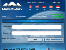 Tablet Screenshot of marketglory.com